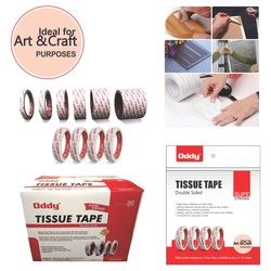 Oddy Self Adhesive Tissue Tape 18mm 50mtrs